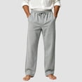 thumbnail image 2 of Akiihool Straight Pants for Men Men's Slim Fit Pocket Stretch Twill Pant Casual Winter Light Gray,M, 2 of 5