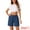 Blue, variant on Women's Modal Lounge Shorts Soft Comfy Bottoms with Pockets XS Blue
