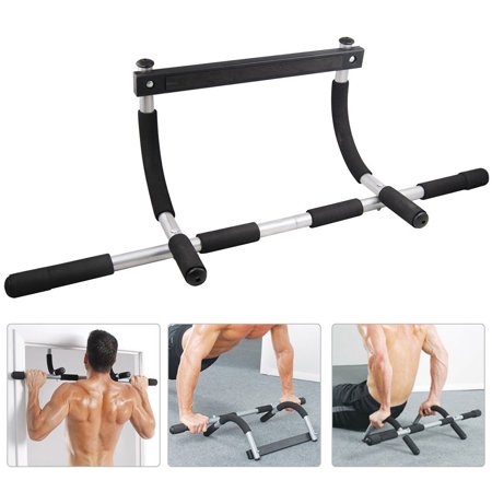 WALFRONT A generation of Multi-function Pull-ups on the Door on the Horizontal Bar, Heavy Duty Doorway Chin Pull Up Bar Exercise Fitness Gym Home Door Mounted (Double Curved Arm Single
