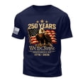 thumbnail image 4 of Ramiter 250 Anniversary USA Shirt Men USA 250th Anniversary Shirt Patriotic American Flag Eagle Tops 1776-2026 Tshirt(Dark Blue,S), 4 of 5