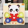 thumbnail image 1 of Wooden Jigsaw Puzzles For Toddlers Animal Puzzle Jigsaw Set Early Learning Baby Kids Educational Toys Gifts, 1 of 5