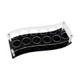 thumbnail image 3 of Soporte acrílico para copas de vino, estante para vasos de whisky, vitrina expositora, accesorios de bar, bandeja de degustación para bar doméstico, Ondulado, 3 of 8