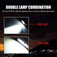 thumbnail image 4 of Lampe de Travail Cob Led Baladeur Usb Rechargeable Cob Multifonction avec Crochet de Suspension, 4 of 4