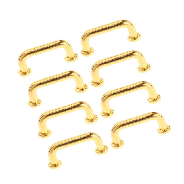 maskred Arch Shape Pulls for Gate Closet 4Pcs Modern and Functional Gold Small 8 Pcs 1Set