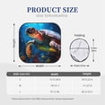 thumbnail image 3 of Daiia Ice Blue Ocean Sea Turtle 2PCS Car Windshield Sun Shade, Foldable Sun Shield for Car Front Window, Auto Sun Blocker Visor Protector Universal for Truck SUV Pickup-Large, 3 of 7