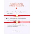 thumbnail image 3 of 2Pcs Kabbalah Red String Thread Bracelet Red Bracelet for Protection,Mother Daughter Bracelets,Matching Heart Friendship Bracelets for Teens, Couples, Sisters, 3 of 10