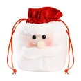 thumbnail image 1 of A Christmas Gift Bag Santa Claus Design Plush Material Candy Pouch For Holiday Party Favors Apple Bag, 1 of 4
