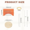 thumbnail image 2 of Uxcell Speed Darning Loom, 21 Hooks Mini Weaving Knitting Machine Orange, 2 of 6