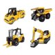 thumbnail image 3 of 4pcs Ingeniería de camiones Construcción Excavadora de juguetes Recolección de ensamblaje rápido para niños Decoración de escritorio de escritorio, 3 of 8