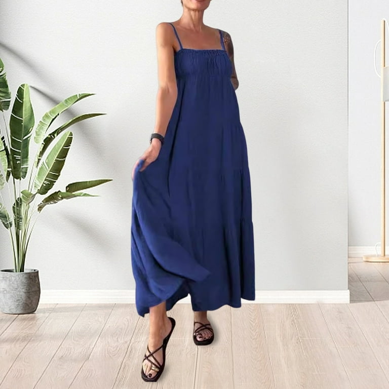 Casual Simplicity Solid Patchwork A Line Dresses(3 Colors) Casual Simplicity Solid Patchwork A Line Dresses(3 Colors)