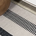 thumbnail image 6 of JONATHAN Y WASHABLE 4 x 6 Area Rug, Vichy Geometric Striped - Ivory/Dark Gray, WSH122B-4, 6 of 9
