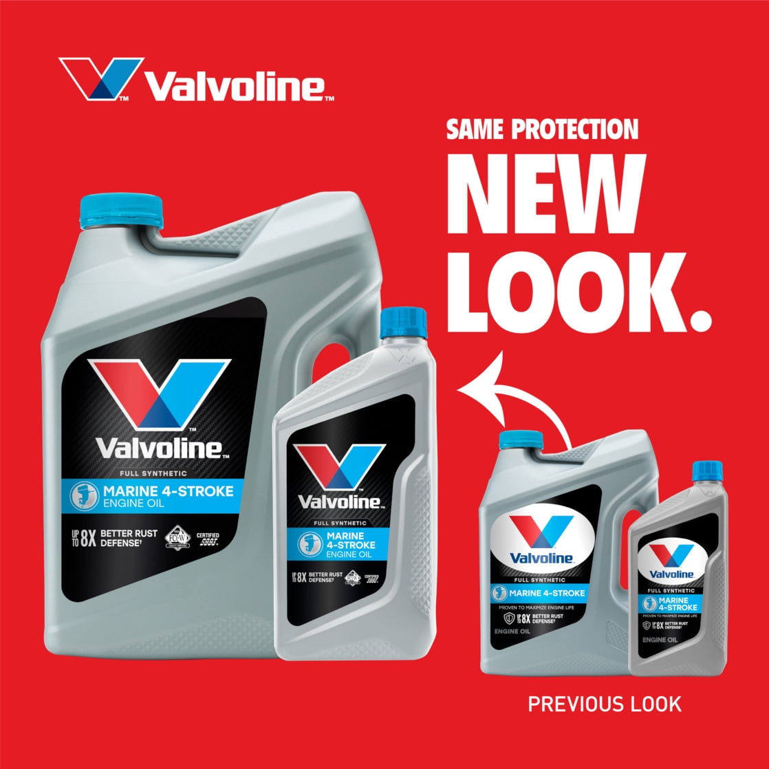 Valvoline 4-Stroke Marine 10W-30 Full Synthetic Engine Oil 1 QT