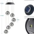 thumbnail image 4 of Bola De Discoteca Con Energía Solar, Carillón De Viento Para Exteriores, Bola De Espejo Colgante Con Cambio De Color Solar, Lámpara De Noche De Discoteca Para Jardín, Patio, Balcón seitruly HA037218-00, 4 of 6