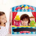 thumbnail image 5 of Hape Childrens Hand Puppet Wooden Playhouse Theater Stage Set with Accessories, 5 of 5