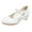 White, variant on eileial Girls Flats Sparkle Party Mary Jane Princess Dress Shoes Low Heel Shoes PU Dress Shoes for Wedding for Little Big Kids,White 13