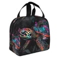 thumbnail image 2 of Vsdgher Colorful Plant Turtle A Print Lunch Bag, Lunch Box for Women Adult Men, Lunch Tote Insulated Cooler Lunch Container for Work/Office/Picnic/Travel, 2 of 7
