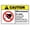 Warning Sign 4, variant on Caution Maintenance Work in Progress Keep Clear Sign, 8"x12" Tin Wall Decor, Great for Garden and Yard Safety Alert