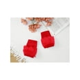thumbnail image 4 of INSPIRE CHIC Women's Elastic Faux Fur Knit Gloves Winter Warm Soft Half Finger Thumb Hole Furry Wrist Sleeves for Windproof Plush Dress Red, 4 of 6