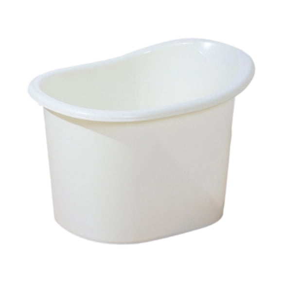 Siruishop Bath Bucket Tub Bucket Sit and Soak Thickened Multifuctional Built in Seat Upright for 0 3 Years Old Boys and Girls Beige