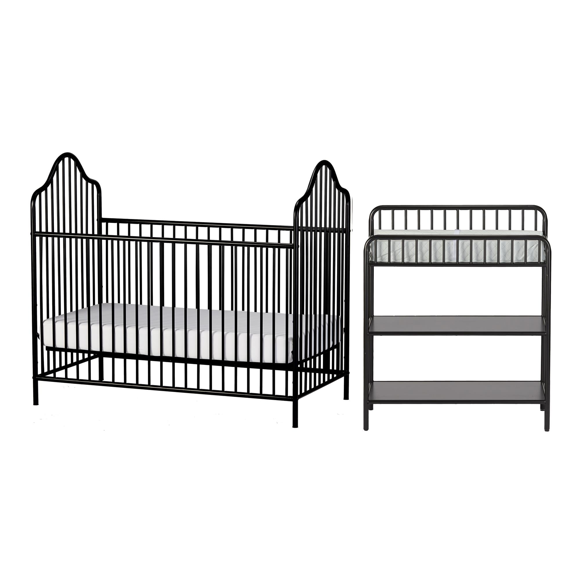 walmart crib and changing table set