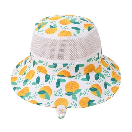

JDEFEG 18 Month Girl Winter Hat Kids Adjustable Chin Strap Sun Protection Hats Summer Spring Sun Hat Cute Cartoon Outdoor Beach Bucket Cap Flat Hat for Kids Cotton Blend E