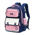 thumbnail image 2 of Backpack for School Lightweight Durable British Style Large Capacity Bookbag with Adjustable Padded Straps(Pink), 2 of 7
