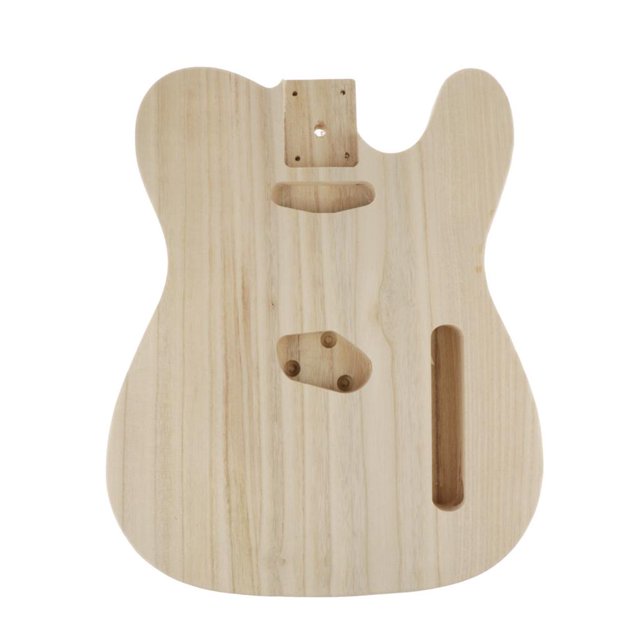 Wood Unfinished Electric Guitar Body for Style Bass Guiatr DIY Accessory