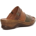 thumbnail image 3 of Josef Seibel Catalonia 64 Women's Leather Open Toe Mule Sandal In Brown Size 8.5, 3 of 6