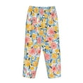 thumbnail image 5 of Sigee Watercolor Wildflowers Print Women's Soft Pajama Pants - Breathable and Comfortable Lounge Sleep Bottoms with Elastic Waistband and Pockets-X-Large, 5 of 9