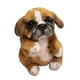 thumbnail image 3 of Muñeco de peluche de perro de 7,87 pulgadas para decoración, juguete de simulación de perro de dibujos animados para niños, regalos de cumpleaños para marrón, 3 of 10