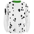 thumbnail image 2 of St Patrick's Day Dog Dalmatian Costume Green Collar Shamrock Mens Long Sleeve T Shirt, 2 of 2