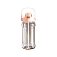 thumbnail image 2 of pstuiky Sports Water Bottle|Large Capacity 2000Ml|Straw Cup with Scales|Bpa Free Plastic|Leakproof Shatterproof|2-In-1 Handle & Phone Stand|One-Click Bounce Lid|Portable for Gym Workout, 2 of 6