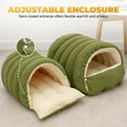 thumbnail image 3 of Removable and Washable Winter Closed-Off Cat Bed, Cutypet Winter Cave, Warm Foldable Secure Pet Nest for Indoor Cats & Small Dogs, Comfor Plush Snuggle Hut for Kitty, Puppy, Pets, 3 of 9
