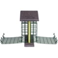 thumbnail image 2 of Amish-Made Double Suet Bird Feeder, Eco-Friendly Poly-Wood Gray/Lime, 2 of 9