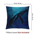 thumbnail image 4 of Pillow cover, starry whale pillowcase, Patio sofa decoration garden cushion cover, polyester decorative set, ocean 1 set of 2, various sizes, 4 of 7