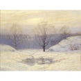 thumbnail image 2 of Leonard Ochtman 24x19 Black Ornate Framed Double Matted Museum Art Print Titled: Morning Haze (1909), 2 of 5