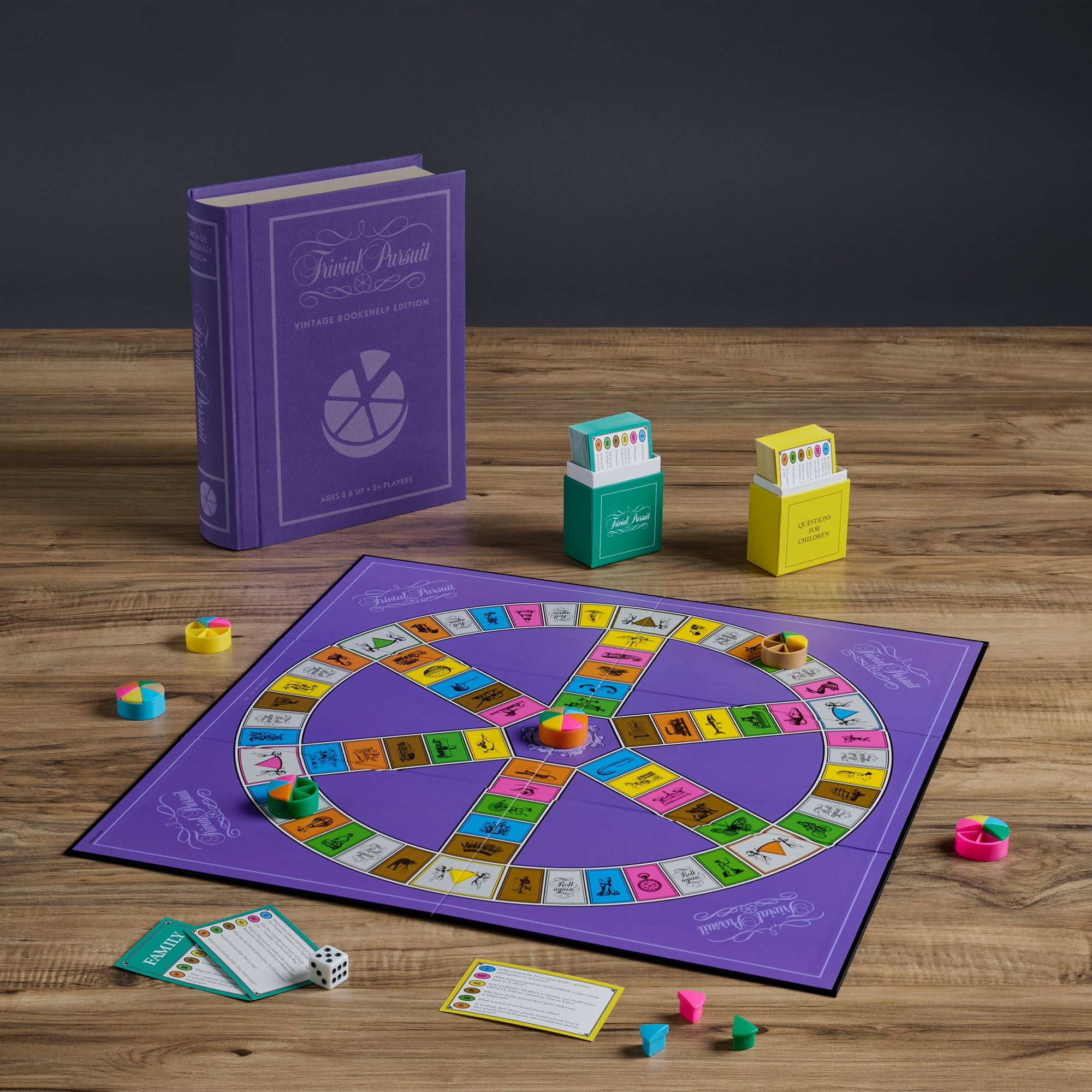 WS Game Company Trivial Pursuit Vintage Bookshelf Edition, Board Game for Ages 8 and Up