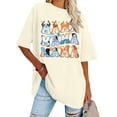 thumbnail image 4 of MOUSYA Oversized Mama Shirt Woman Mama Letter Print T-shirt Trendy Mama Shirts Mom Graphic Tees Loose Short Sleeve Tops, 4 of 10