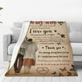 thumbnail image 5 of to My Husband Blanket from wife, Birthday Gifts for husband, Soft Throw Blanket Gifts for Him, Husband Birthday Gift Ideas, Best Romantic Christmas Valentines Wedding for Husband 60"x50", 5 of 5
