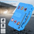 thumbnail image 6 of ELEHOLD Kids Case for Samsung Galaxy Tab S10 FE+/S10 FE Plus 13.1 Inch EVA Foam Cute Cartoon Case with Built-in Kickstand Shockproof Portable Case with DIY Accessories, Blue, 6 of 6