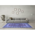 thumbnail image 3 of Ahgly Company Indoor Rectangle Medallion Blue Traditional Area Rugs, 2' x 4', 3 of 4
