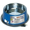 Farm Innovators Model SB-40 3-Quart Heated Pet Bowl with Stainless Steel Bowl Insert, Blue, 40-Watt