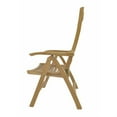 thumbnail image 4 of Anderson Teak Carina 5-Position Contemporary Teak Reclining Chair in Natural, 4 of 5