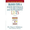 thumbnail image 2 of Blood Type A: Food, Beverage and Supplemental Lists, 2 of 2