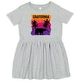 thumbnail image 3 of Inktastic California Sunset Vacation Beach Girls Toddler Dress, 3 of 5