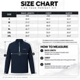 thumbnail image 4 of YOUTHUP Men's Quarter Zip Pullover Sweatshirt, Waffle Knit Mock Neck Long Sleeve Athletic Top with Thumb Holes, Lightweight Moisture Wicking Casual Workout Shirt, 4 of 9