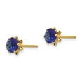 thumbnail image 2 of Real 14kt Yellow Gold Madi K 5mm Synthetic (Sep) Earrings; for Adults and Teens; for Women and Men, 2 of 3
