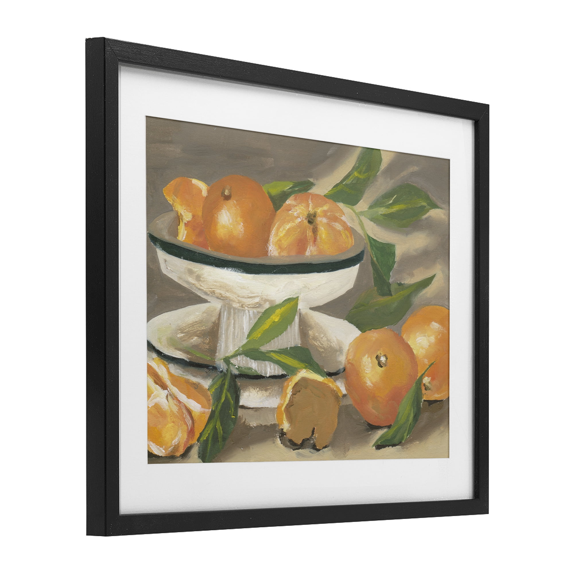 Stupell Industries Oranges in Stillness Black Framed Print Under Glass, design by Melissa Wang