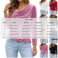 thumbnail image 4 of Tqcoqu Women's 2026 Velvet Cowl Neck Long Sleeve Blouse Elegant Dressy Top for Holiday Party Casual Outfits, 4 of 9