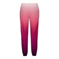 thumbnail image 4 of Sngxgn Pants for Women Elastic High Waist Drawstring Lounge Trousers Casual Loose Pants with Pockets(Hot Pink,S), 4 of 5